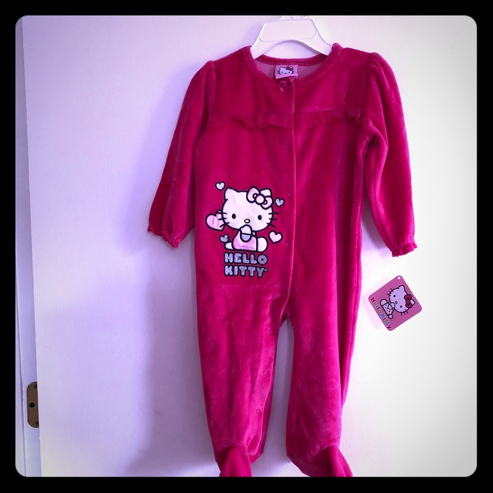 Hello kitty fleece footie, New with tags, 18M